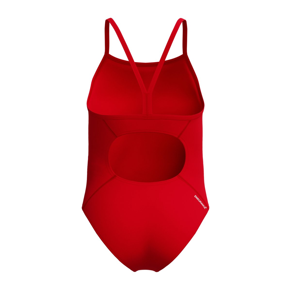 Maillot de bain 1 pièce à bretelles fines motif/style logo rouge, SPEEDO