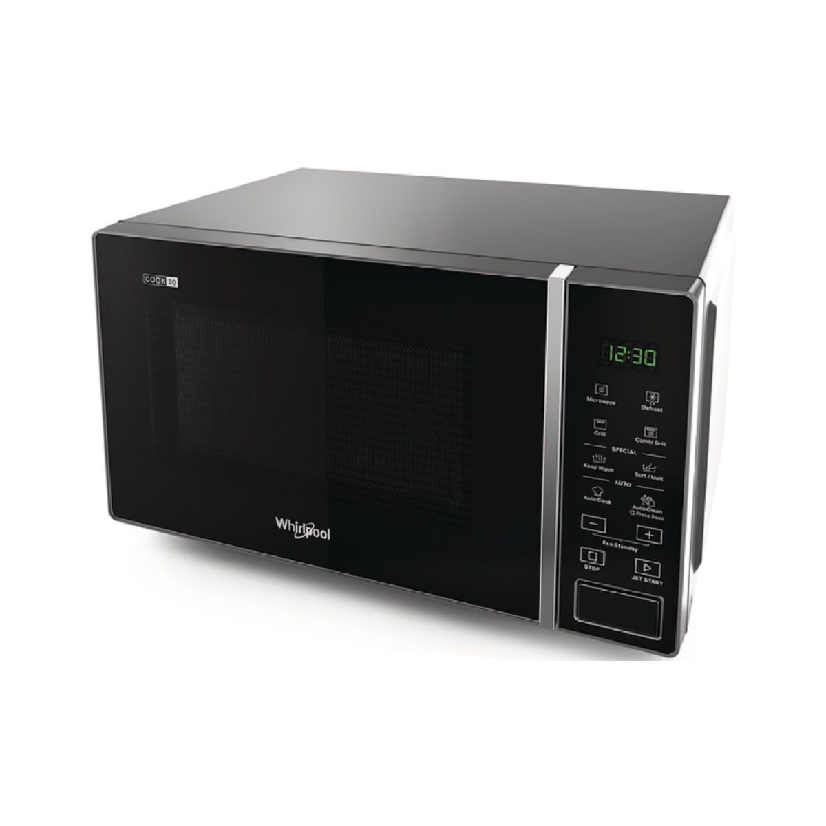 Micro ondes grill MWP203SB silver, WHIRLPOOL