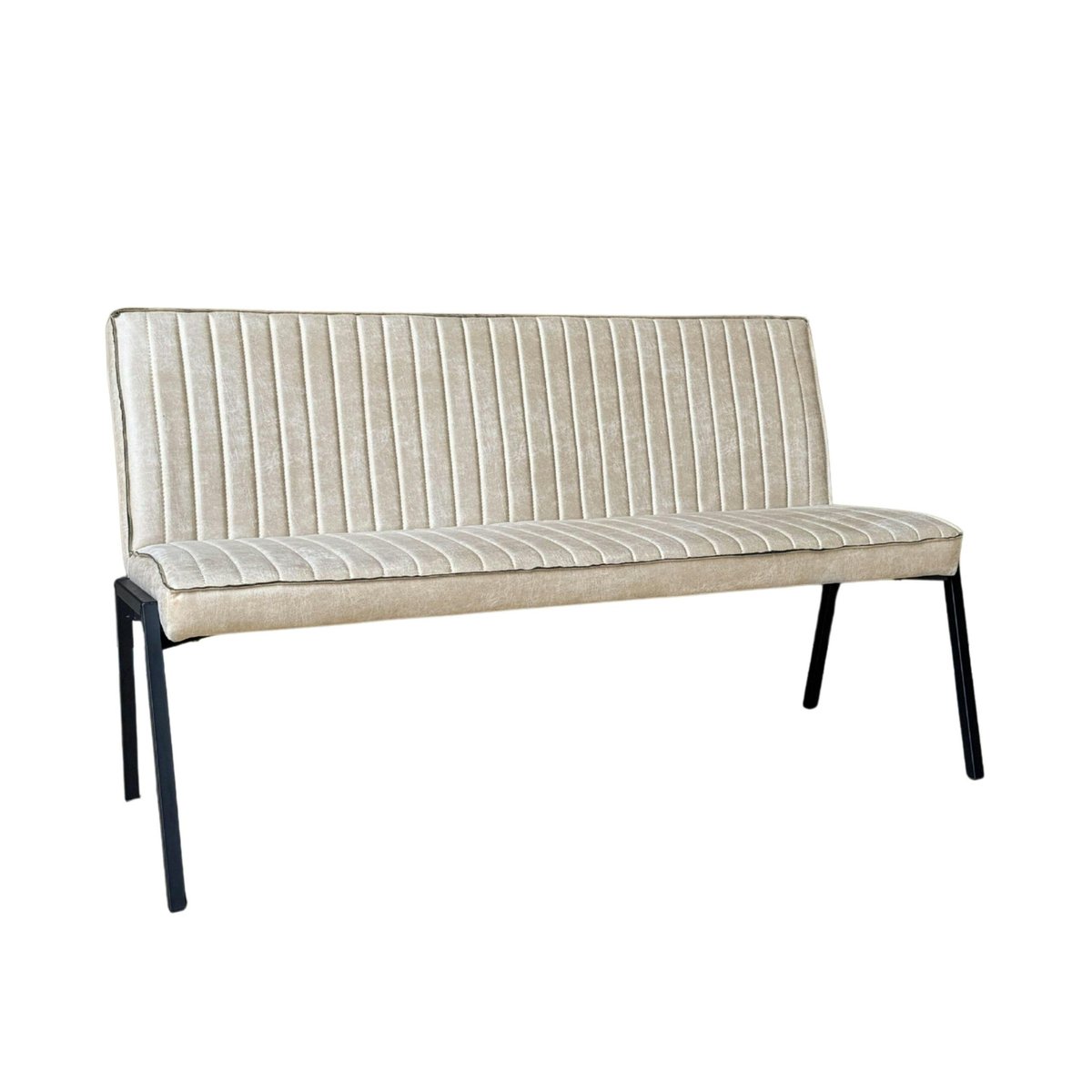 Banc de salle à manger polyuréthane 2,5 places CORTINA ecru, PIER IMPORT