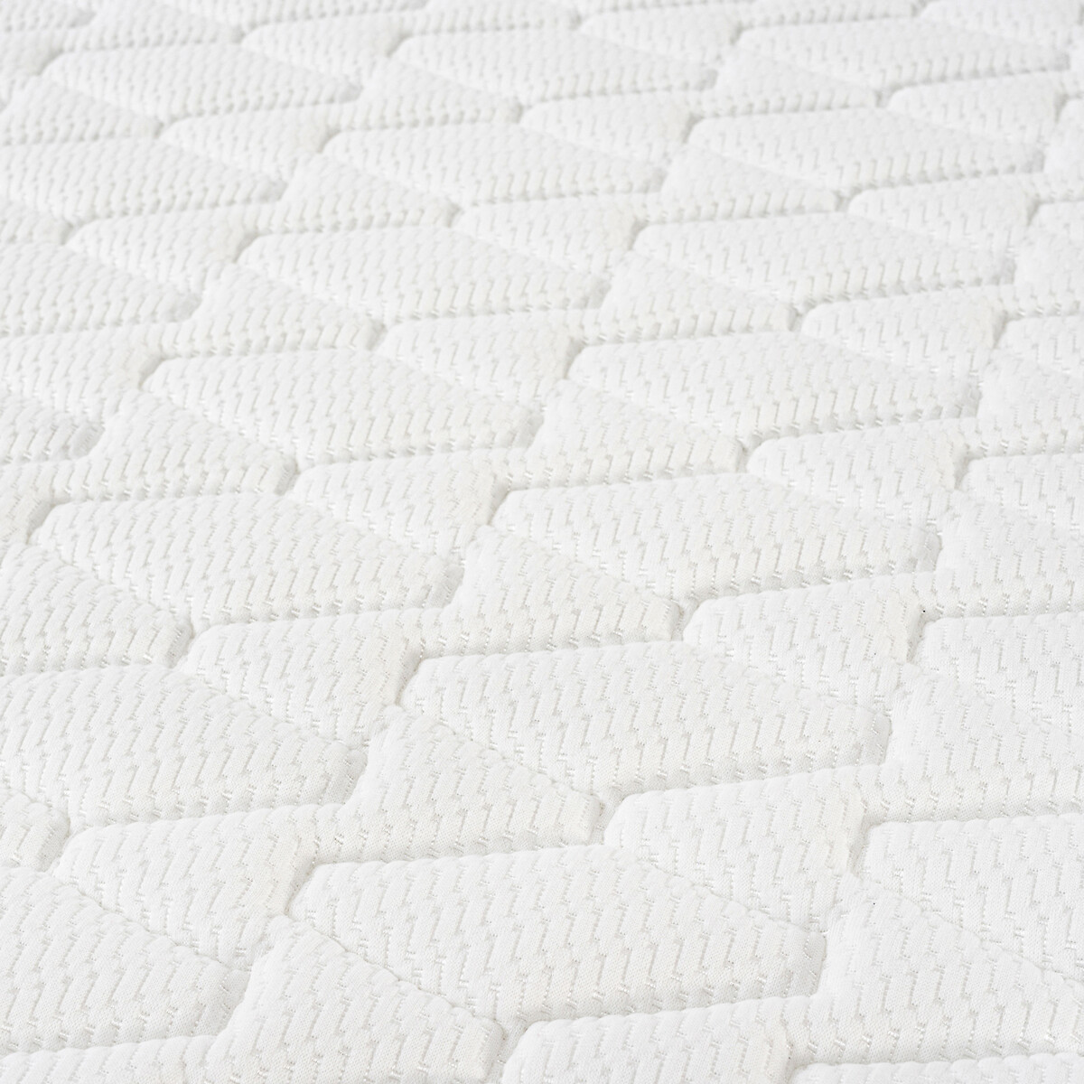 Matelas ressorts Multispire 3 zones, Dépaysant blanc/gris souris, EPEDA