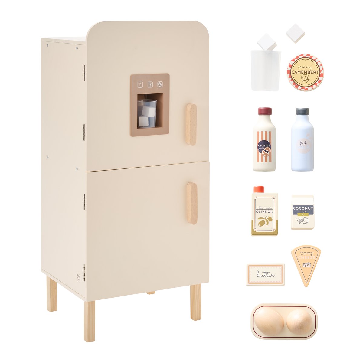 Jouet frigo 14 éléments CHANTILLY beige, PETITE AMELIE