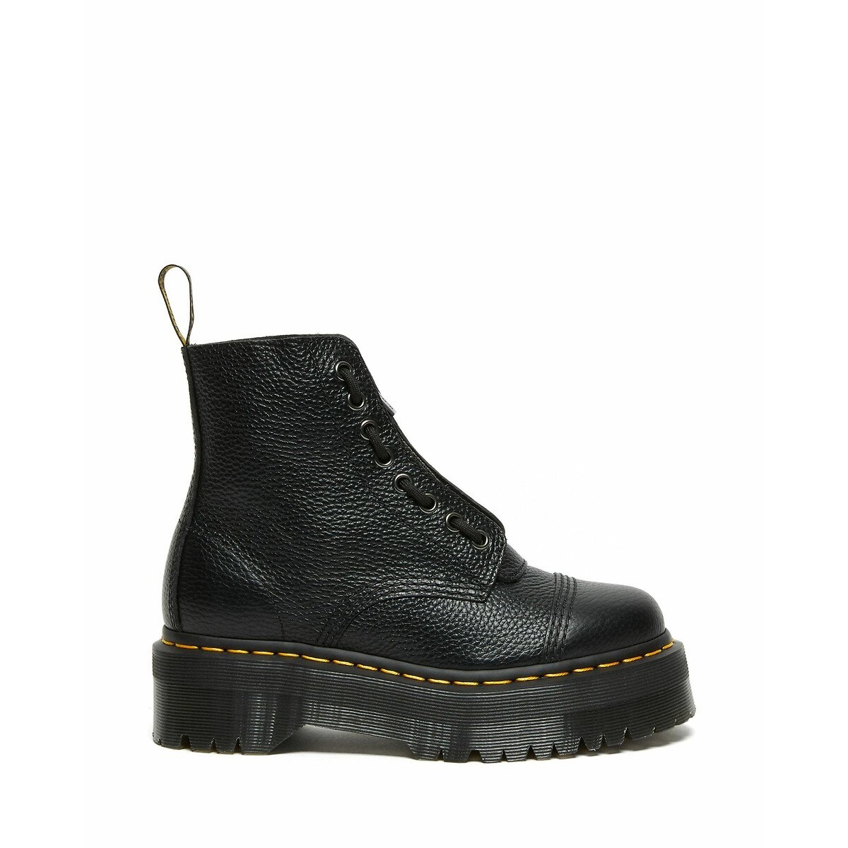 Botas de plataforma Sinclair, pele Milled Nappa preto , DR. MARTENS