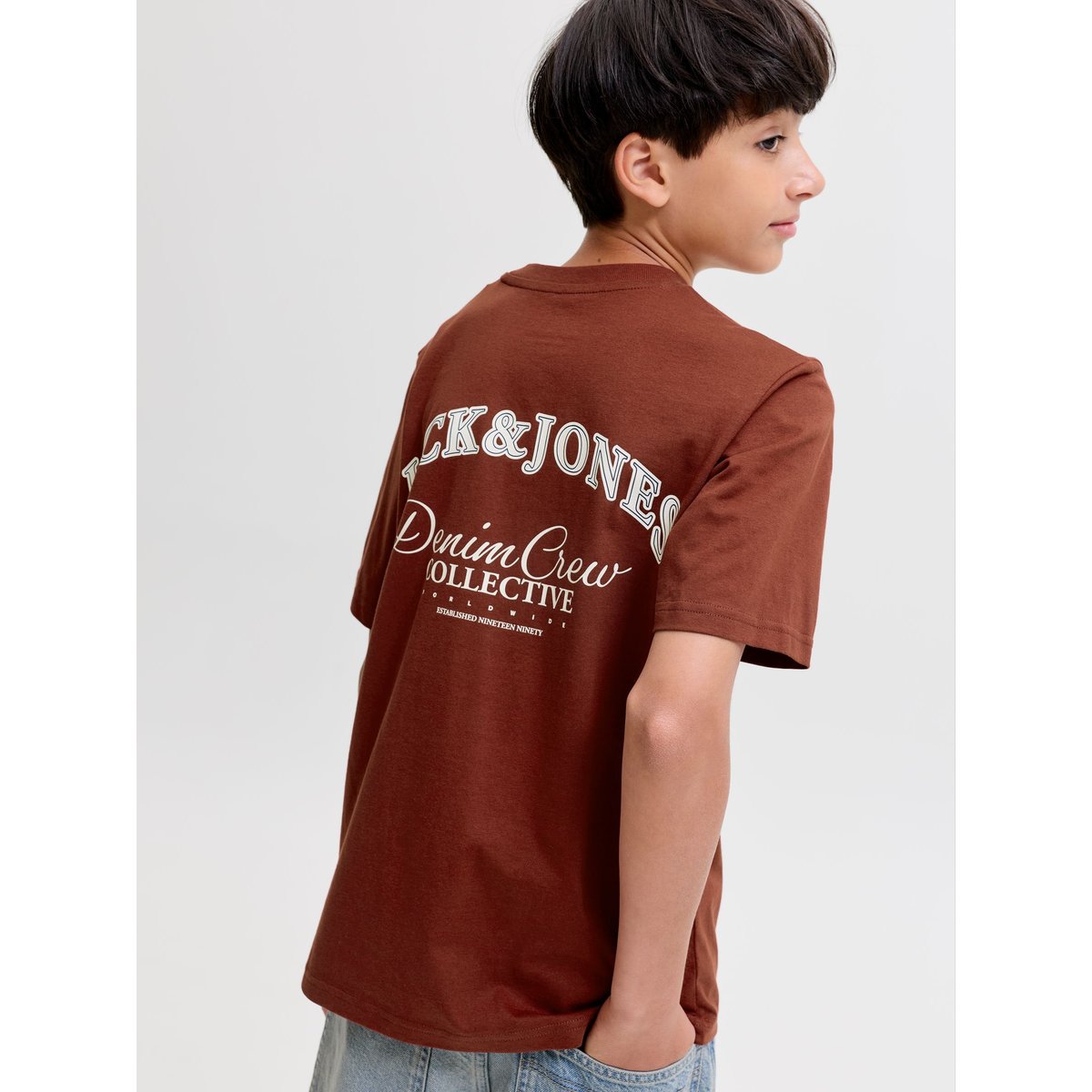 T-Shirt marron - fired brick 1, JACK & JONES JUNIOR