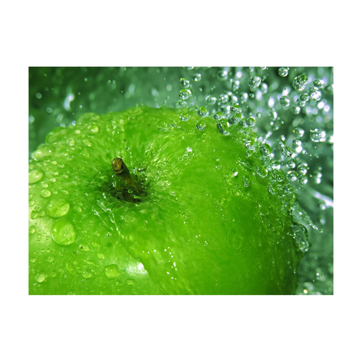 Papier peint intissé panoramique Motifs de cuisine Pomme verte vert, EDEN