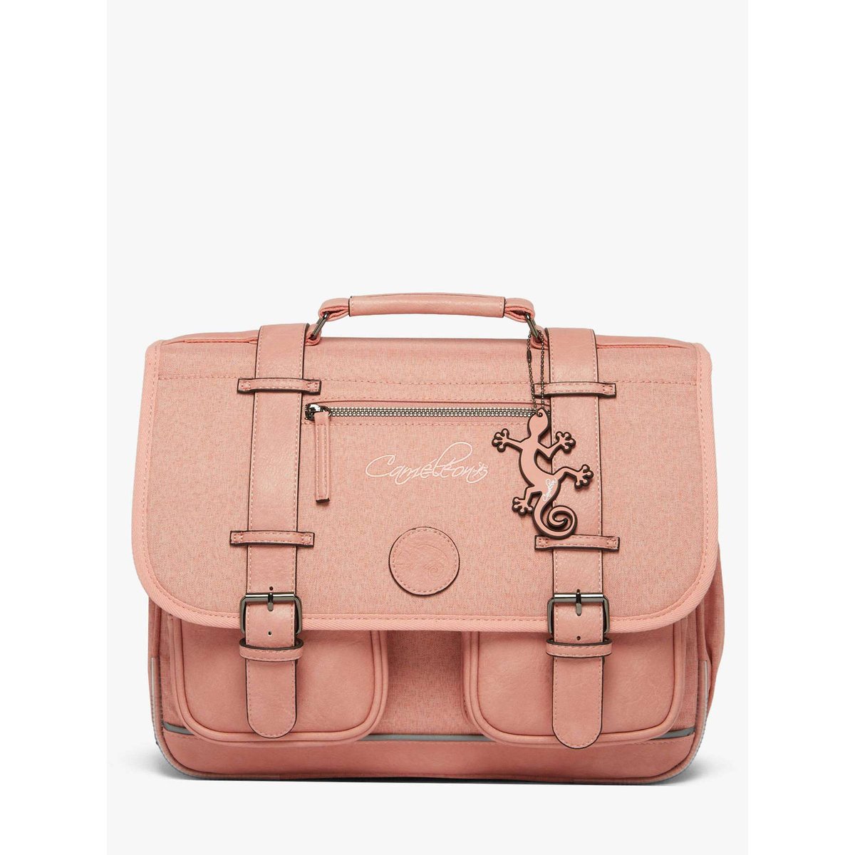 Cartable 2 compartiments totaly old pink, CAMELEON