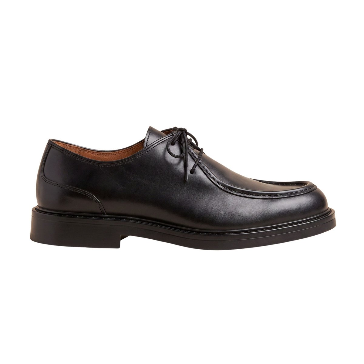 Derbies plateau Mathis cuir noir, JULES & JENN