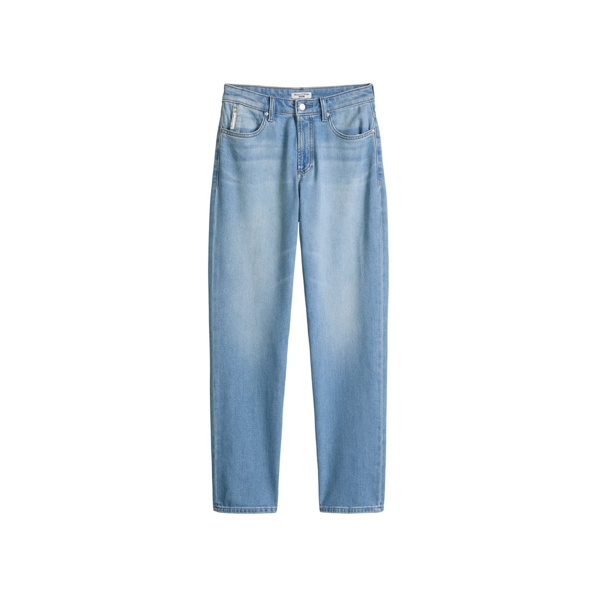 Jeans modèle Olina droit en doux mélange de coton organique et de lyocell bleu clair, MARC O’POLO DENIM