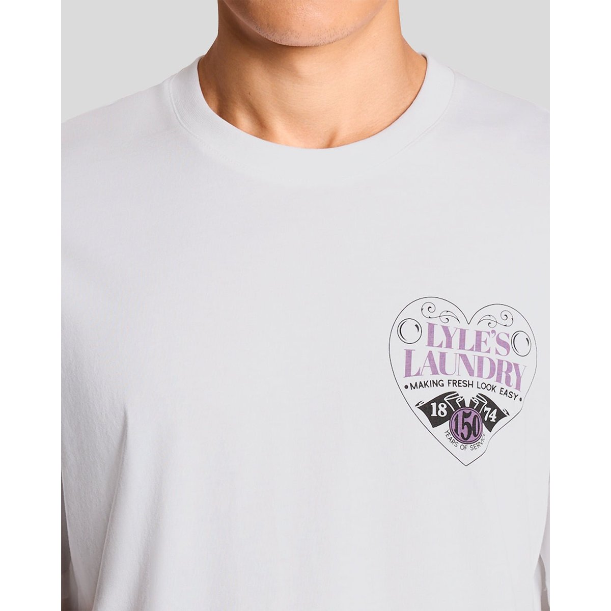 T-shirt graphique poitrine blanc, LYLE & SCOTT
