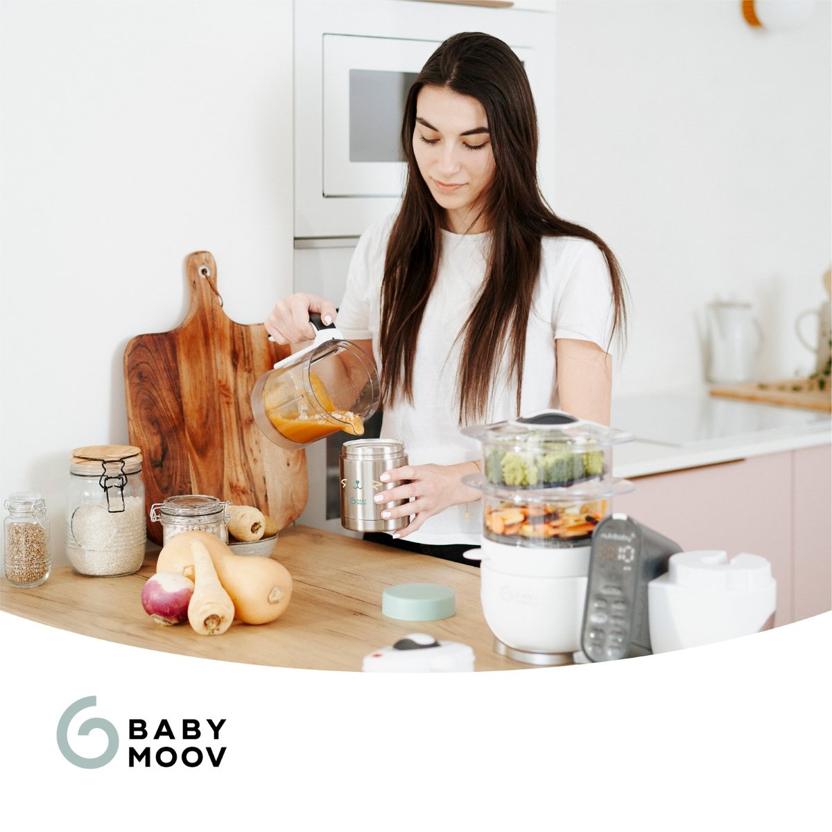EAT'S ISY - Contenant Inox gris, BABYMOOV