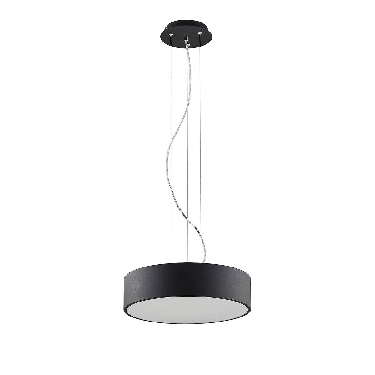 Suspension en métal moderneLED, Noabelle noir, blanc, ARCCHIO