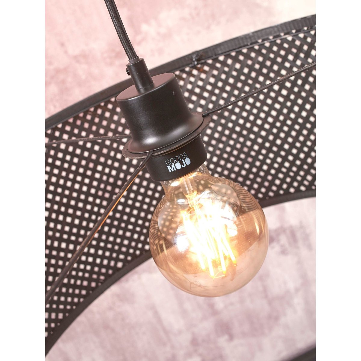 Lampadaire Bambou JAVA noir, GOOD & MOJO