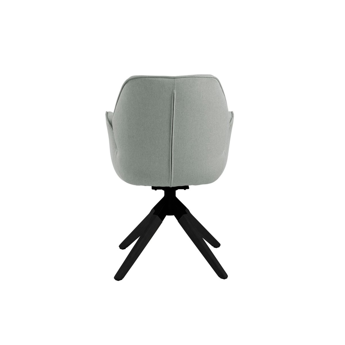 Fauteuil de salle à manger tissu et bois noir - RUBEN gris, HELLIN, DEPUIS 1862