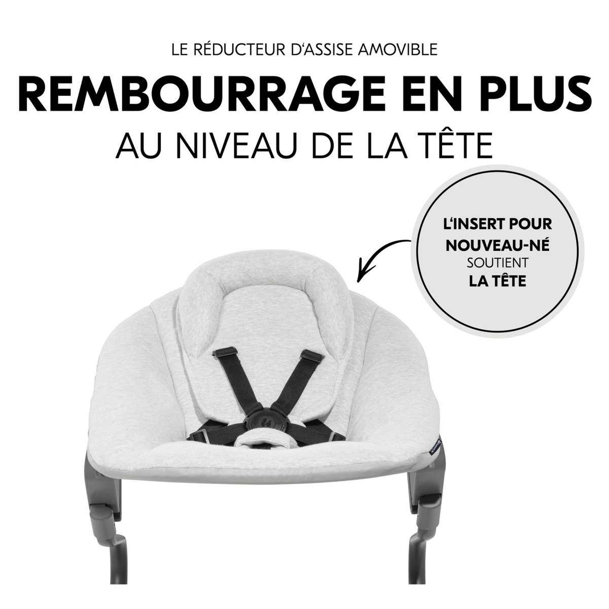 Transat Alpha Bouncer Premium gris clair, HAUCK