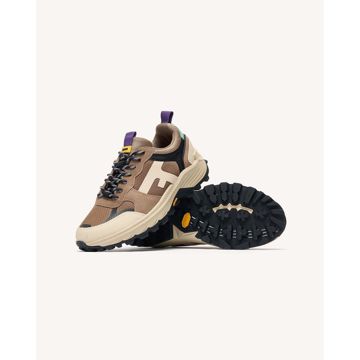 Running tissu suede HAZEL MONSTERA beige clair, FAGUO