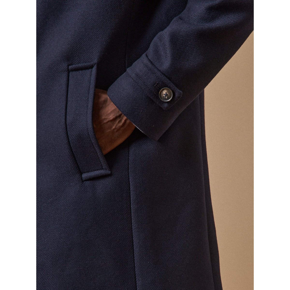 Manteau pardessus lainage marine, CYRILLUS