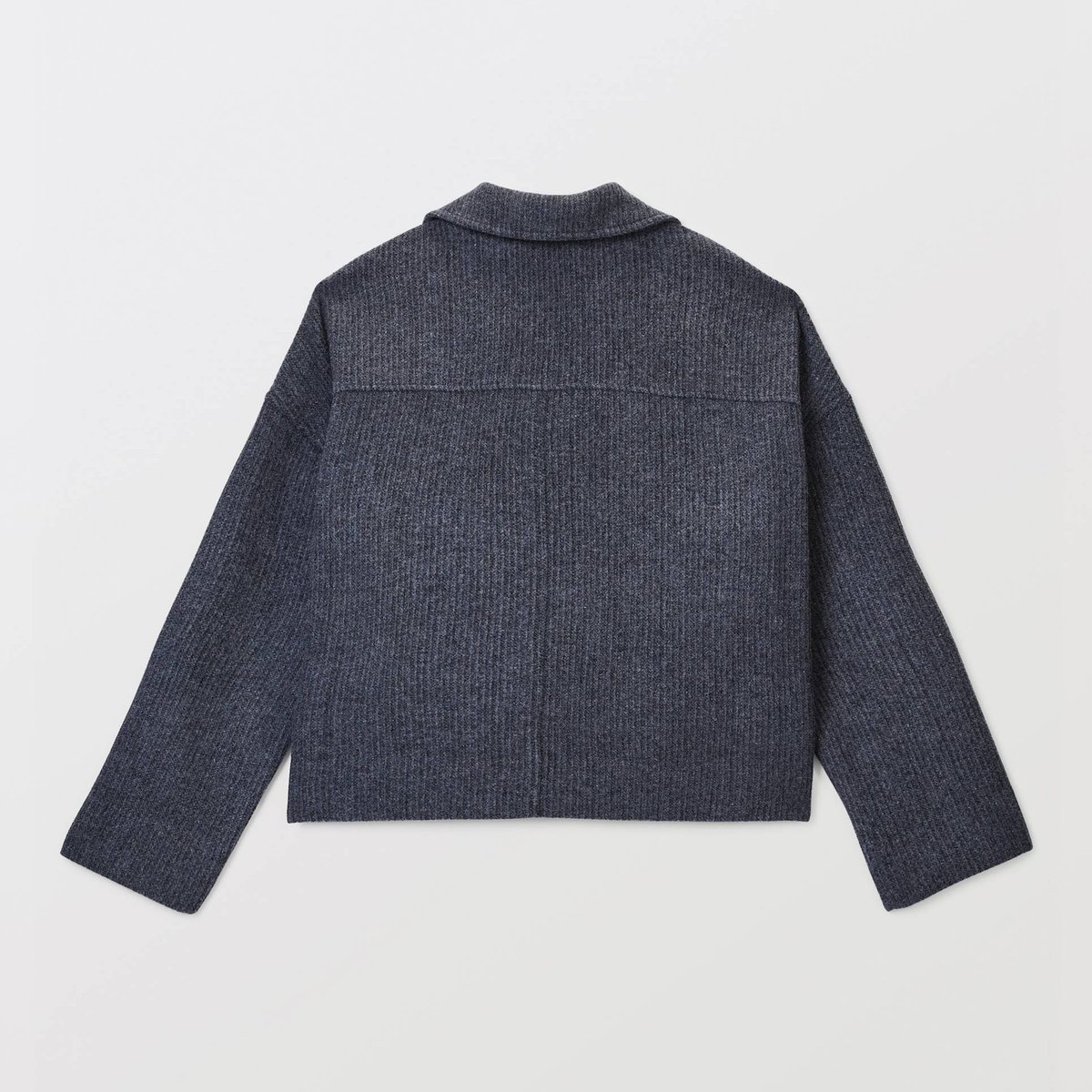 Top manches longues uni contenant de la laine requin, MONOPRIX