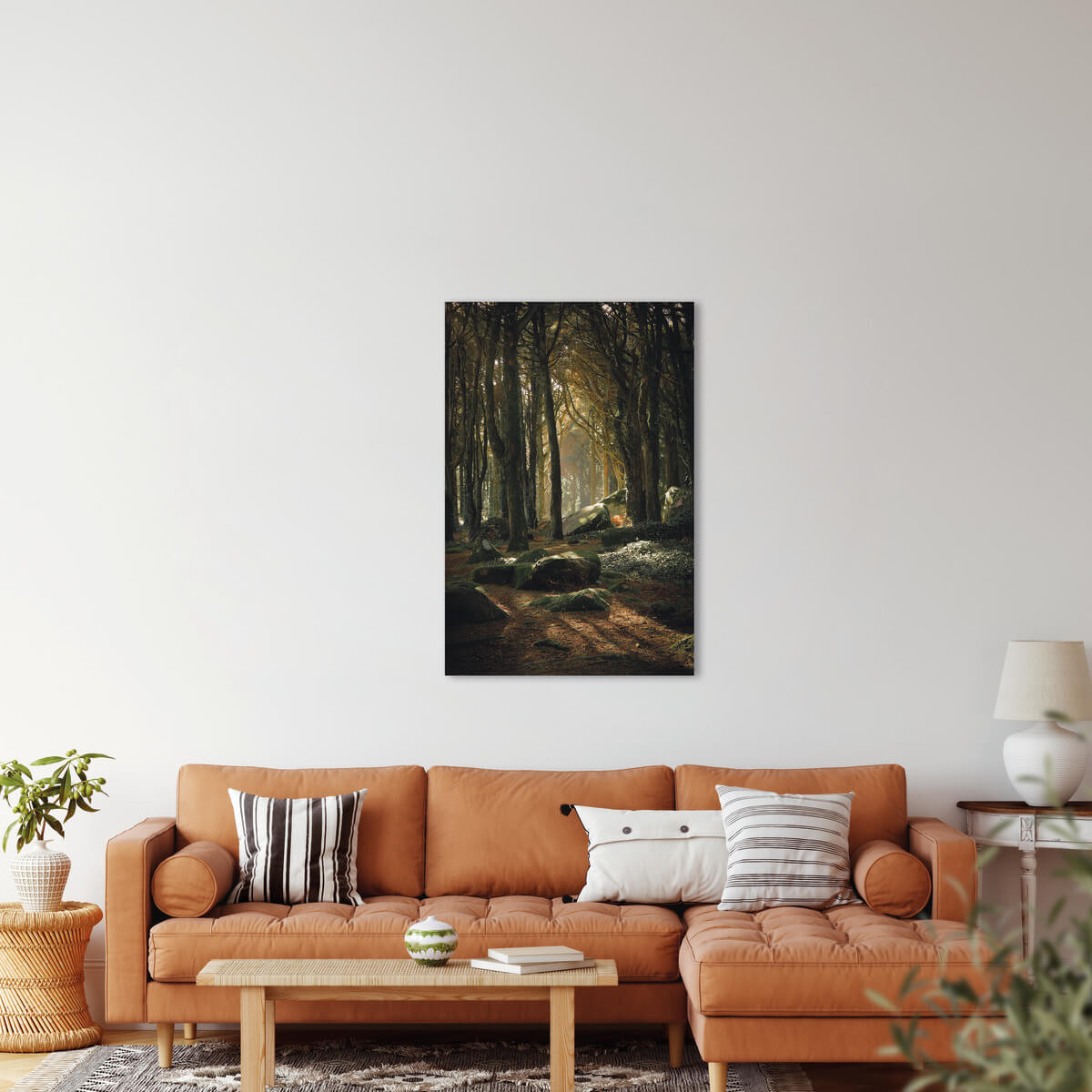 Tableau Mural Sous Bois FORÊT tableaux sur toile-vert, CEANOTHE