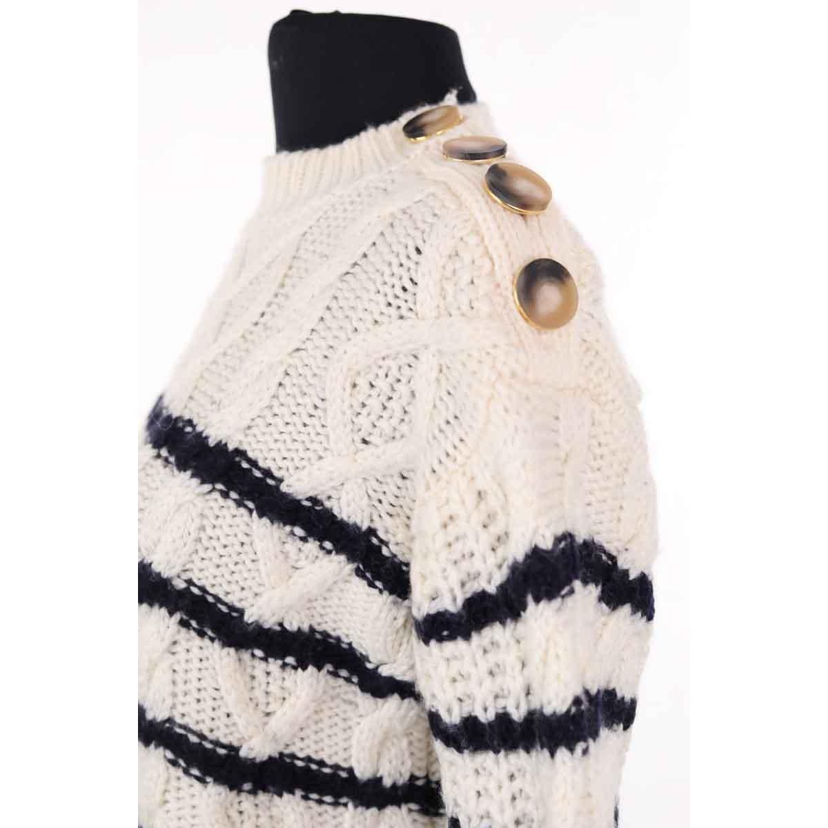 Pull - Très Bon État blanc, SEZANE