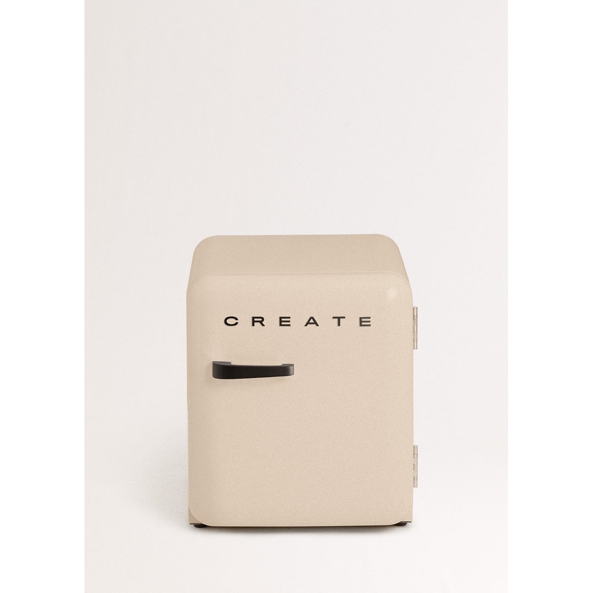 Réfrigérateur rétro FRIDGE RETRO 48L sable/noir, CREATE