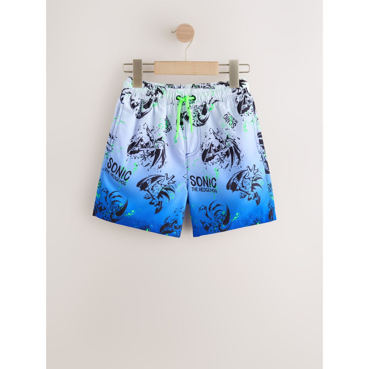 Short de bain sonic blanc/bleu, NEXT