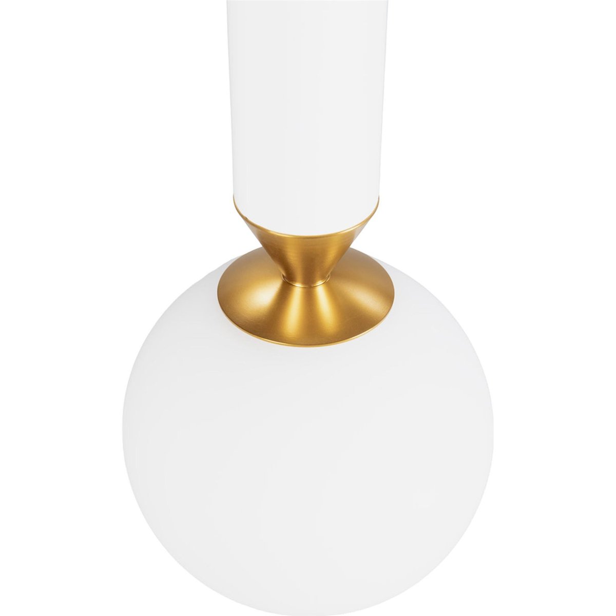 Lampe d'architecte en aluminium blanc et doré, RECOLLECTION
