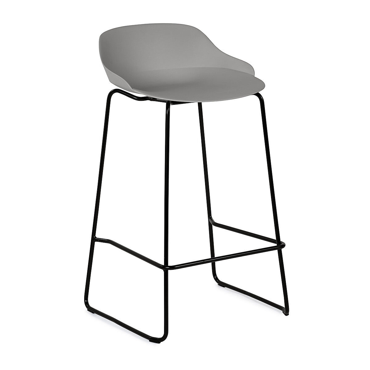 Xavier Minimalist Bar Stools (Set of 2) light grey, SO'HOME