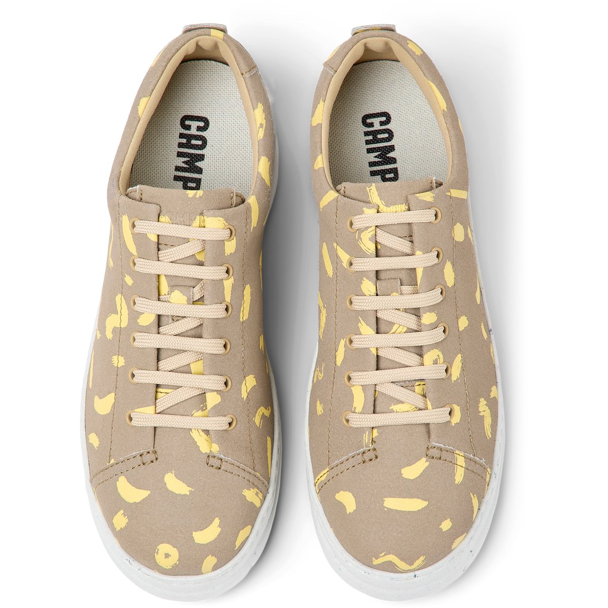Baskets Runner Up cuir beige, CAMPER
