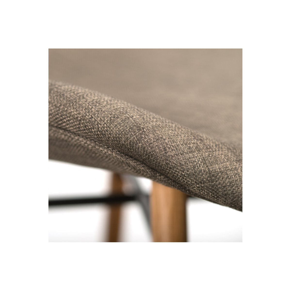 Table ronde extensible pieds tournés D105 + 4 chaises tissu - VICTORIA gris clair, HELLIN, DEPUIS 1862
