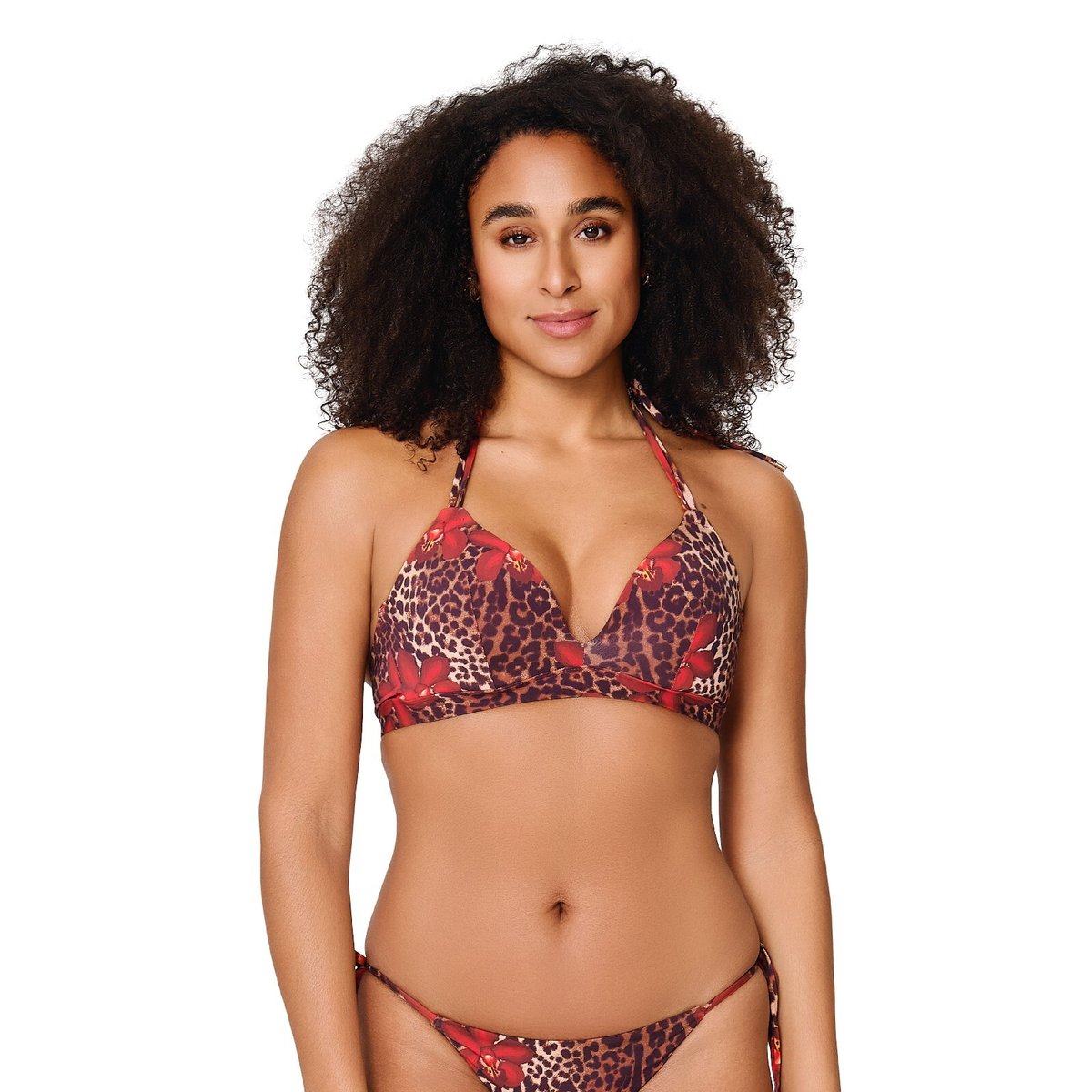 Haut de maillot de bain triangle leopard flower, LINGADORE