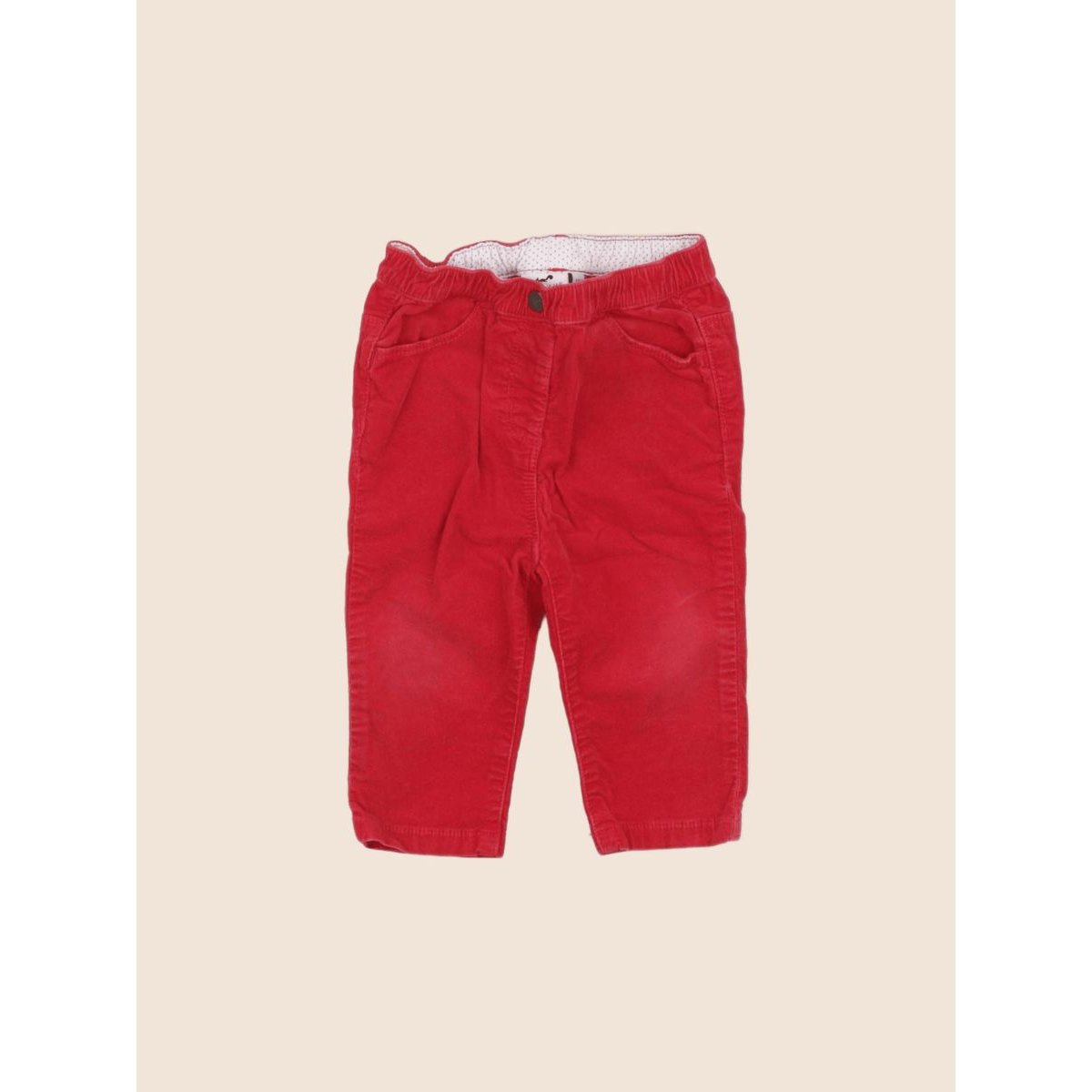 Pantalon - Etat satisfaisant rouge, CYRILLUS