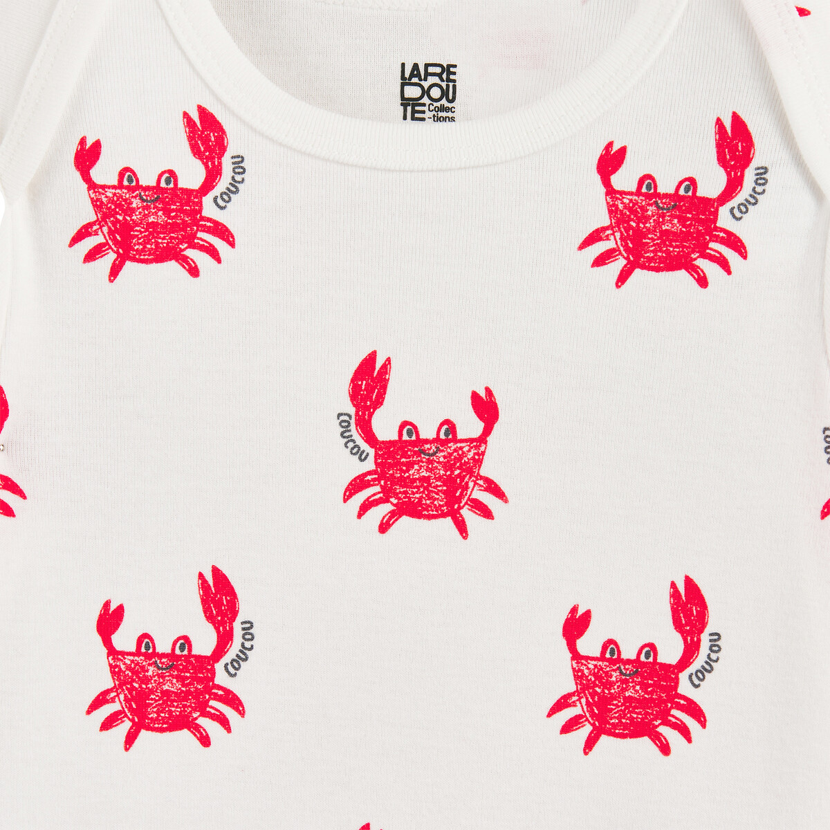 Lot de 2 pyjamas 1 pièce, sans pieds, en coton, motifs crabes et tortues assortis, LA REDOUTE COLLECTIONS