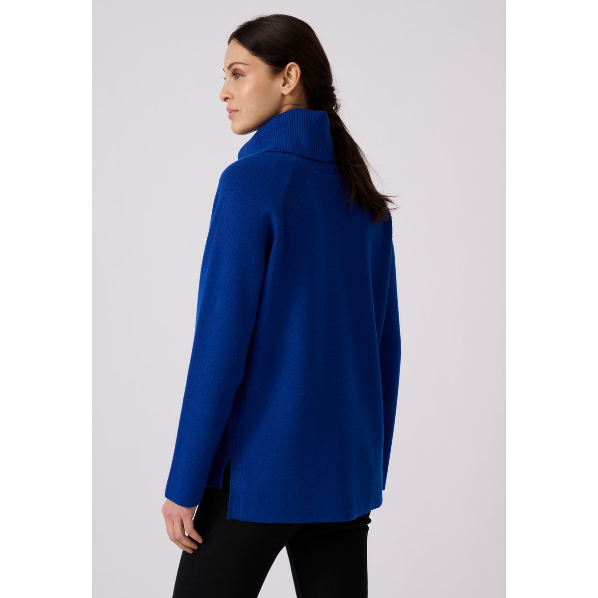 Pull col boule Thermolactyl bleu, DAMART