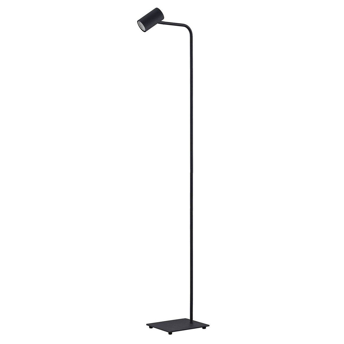 Lampadaire en métal moderne, Sanad noir sable, LINDBY