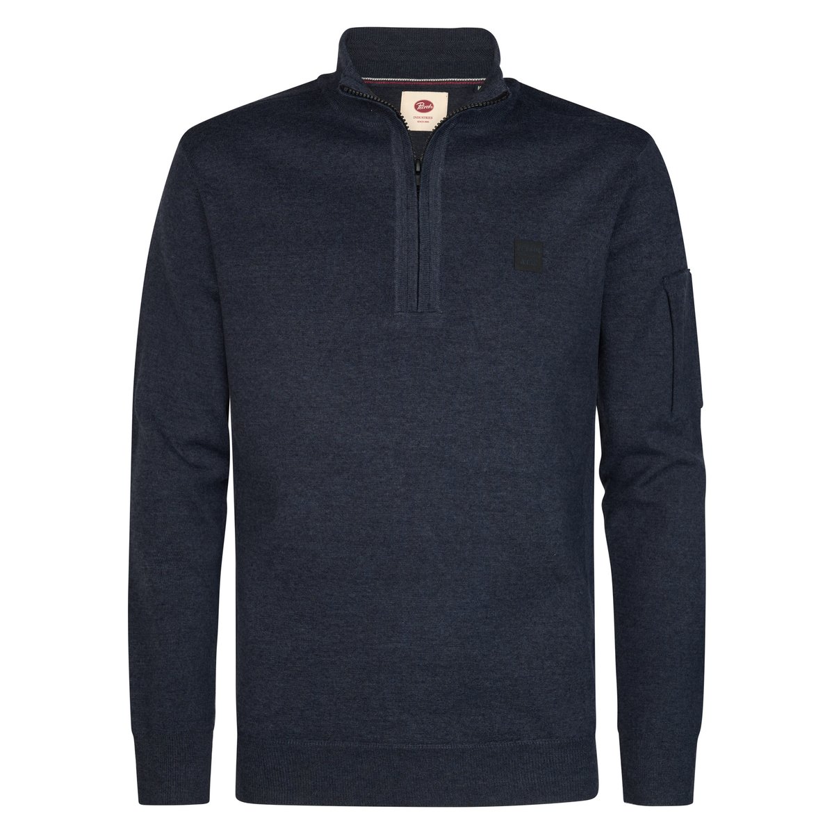Pull utility à col zippé stonefield bleu royal navy, PETROL INDUSTRIES