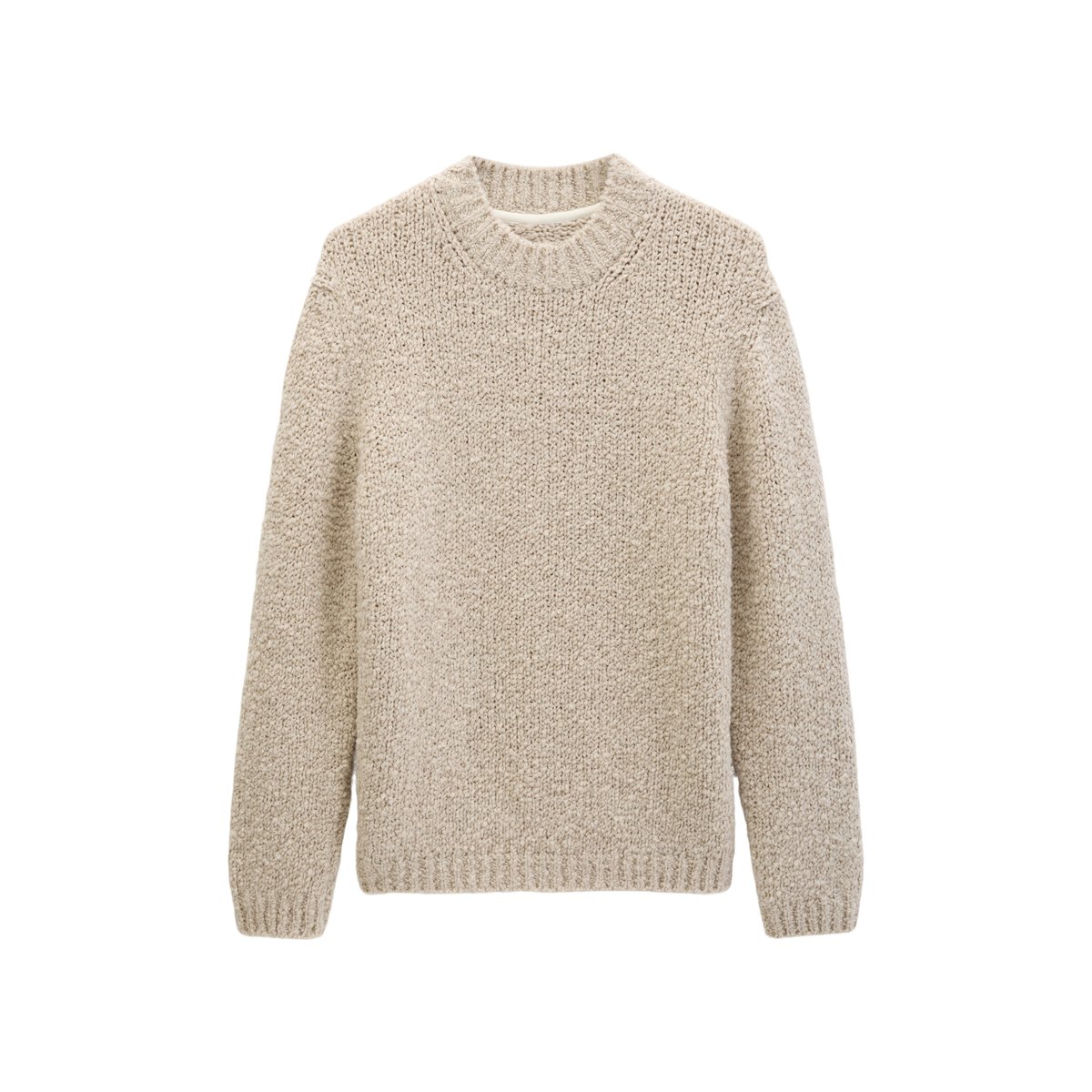 Pull oversize en mélange de laine vierge douce beige, MARC O'POLO