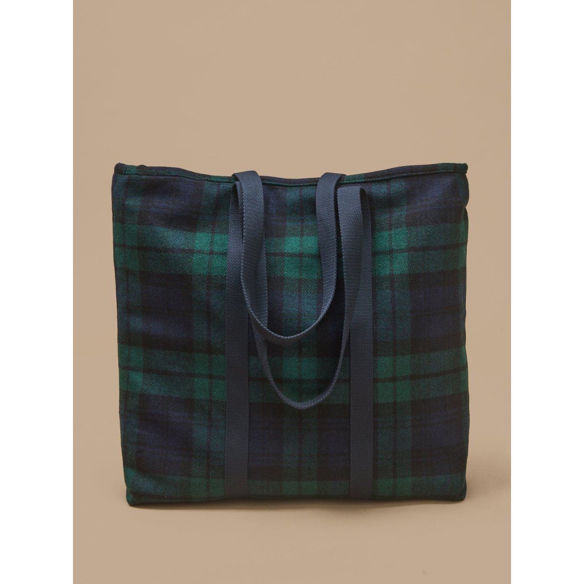 Tote Bag tartan carreaux bleu/vert, CYRILLUS