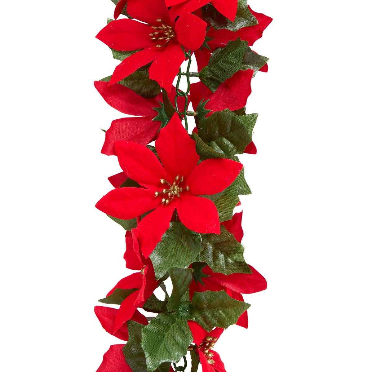 GDN PLAST POINSETTIA 180CM rouge, FEERIC LIGHTS & CHRISTMAS
