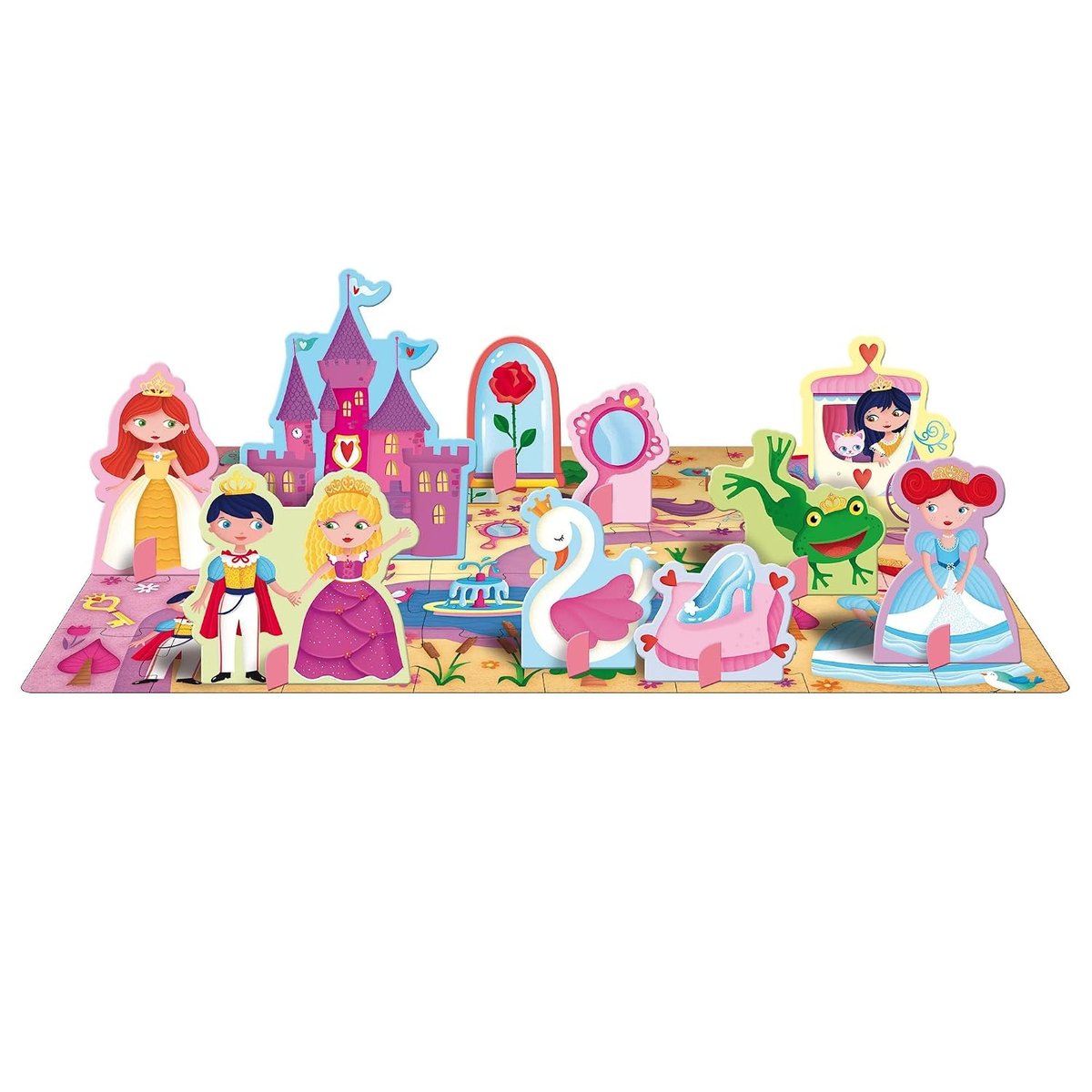 Livre et puzzle Les Princesses violet, SASSI JUNIOR