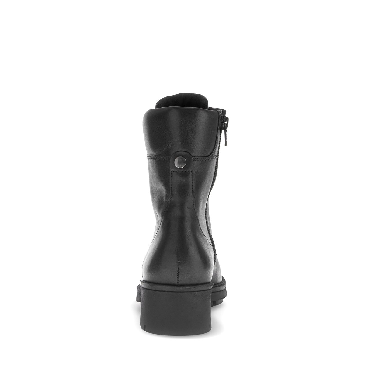 Bottines en cuir à talon décroché noir, GABOR