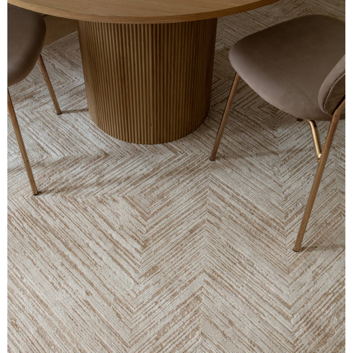 Tapis tissé plat moderne MANDO beige, NOVATREND