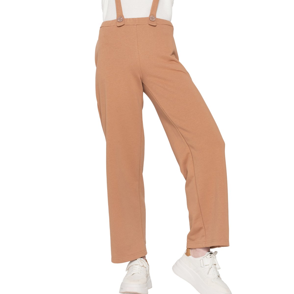 Pantalon salopette Sweetened marron, LUNA SPLENDIDA