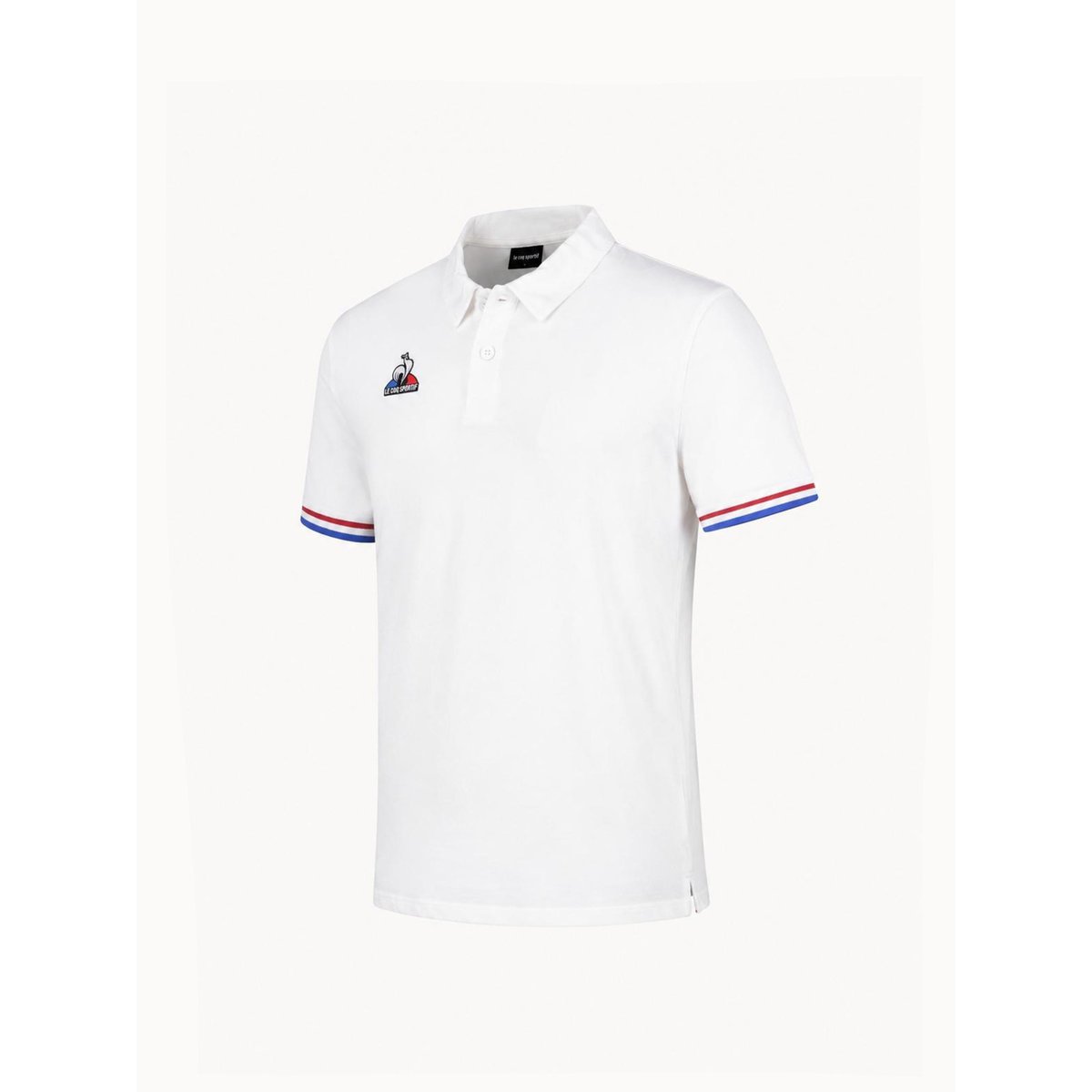 Polo avec détails tricolores Teamsport new optical white, LE COQ SPORTIF