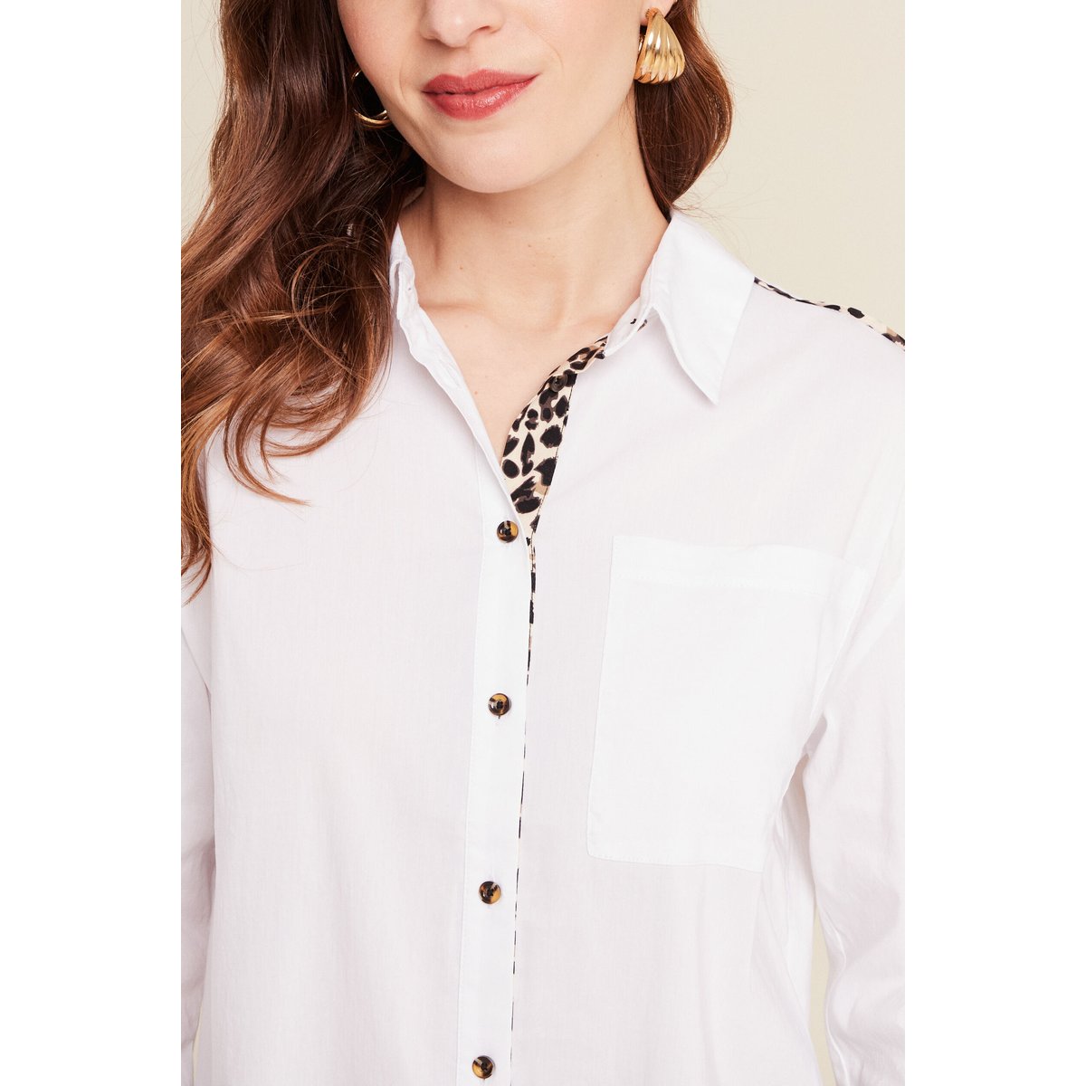 Chemise manches longues ecru, BREAL
