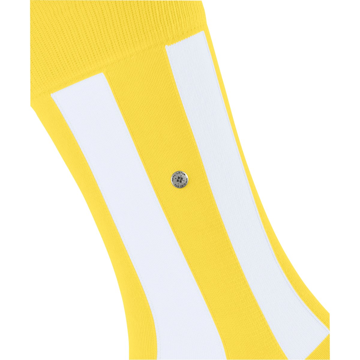Chaussettes Retro Lines Opaque jaune, BURLINGTON