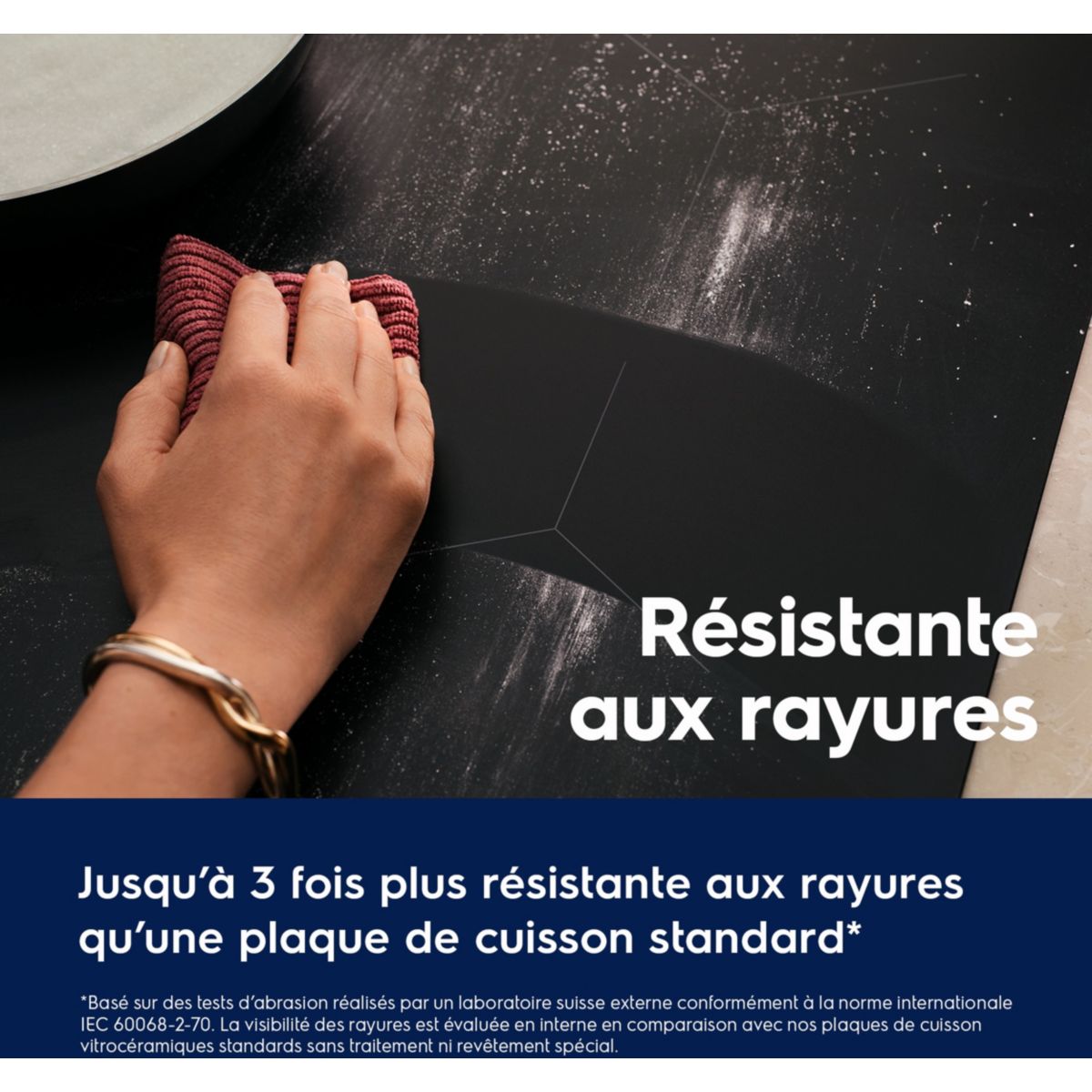Plaque induction EIT60336CT SaphirMatt SE- Verre Anti-rayures 3 foyers couleur unique, ELECTROLUX