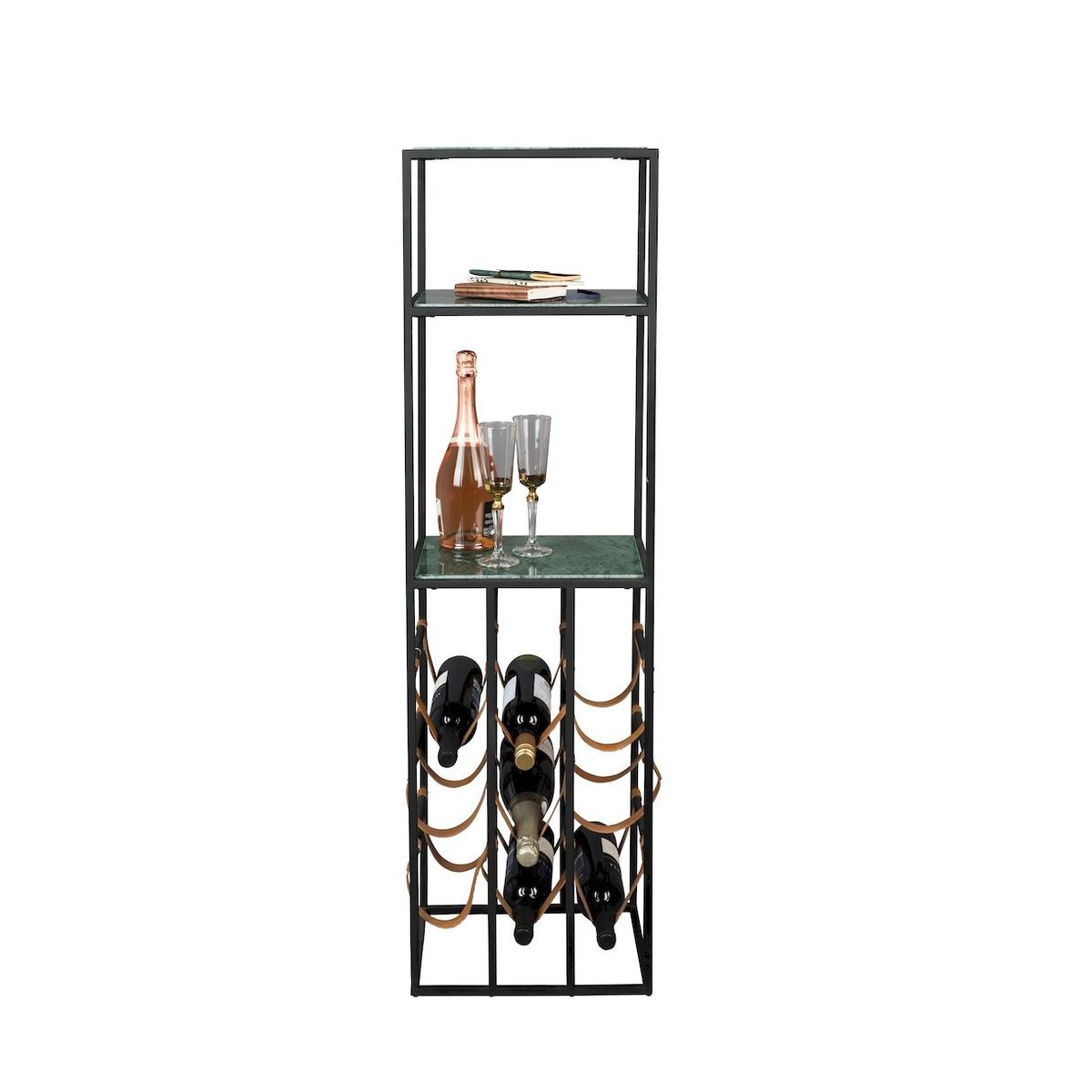 Meuble range bouteille en marbre, MIL vert, DUTCHBONE