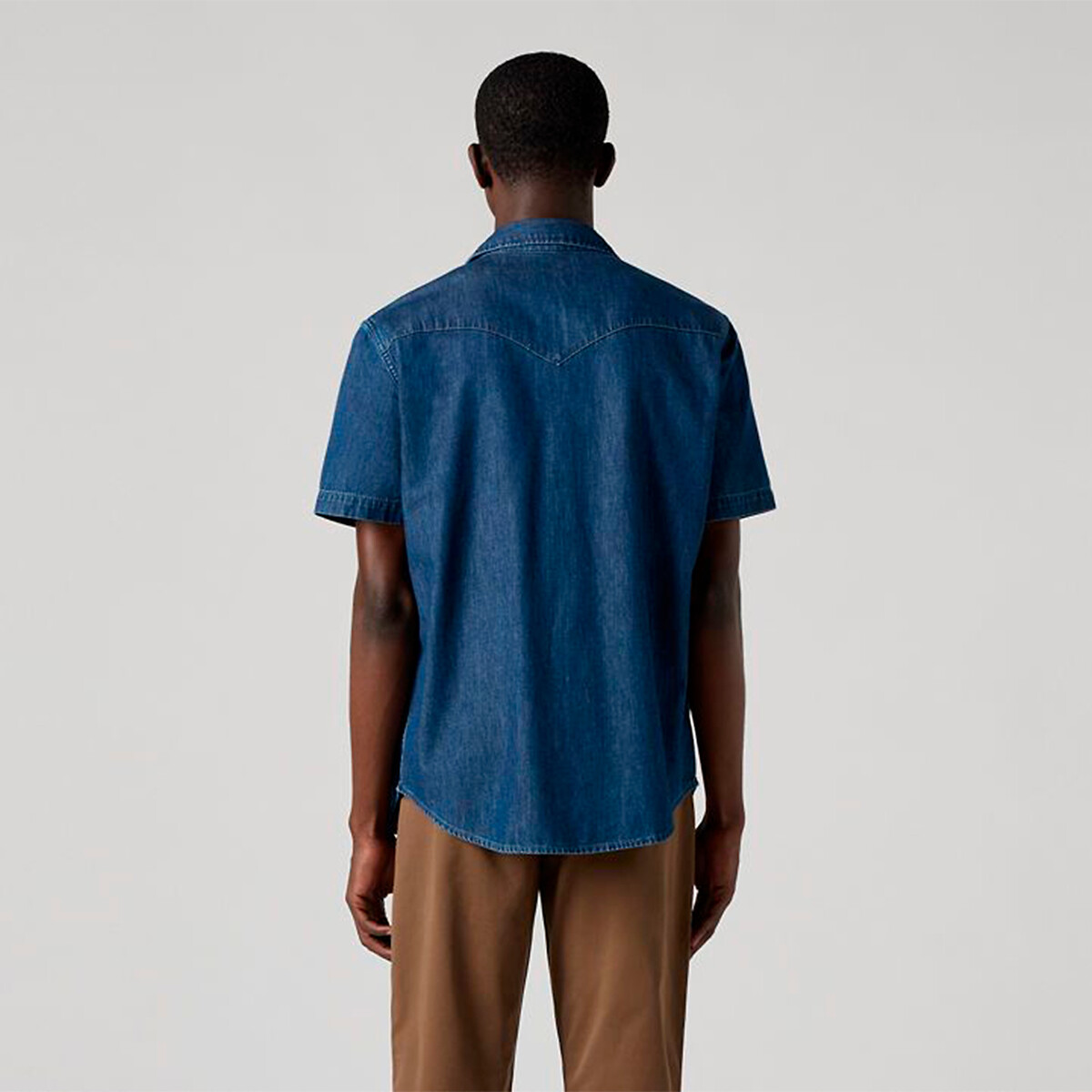 Chemise denim manches courtes Western bleu moyen, LEVI'S