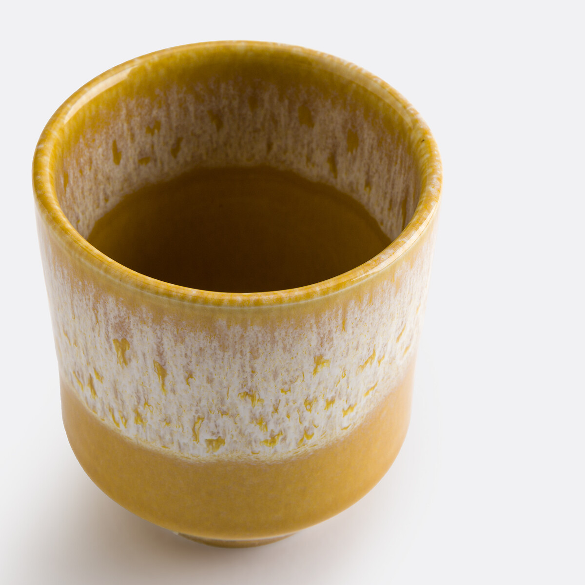 Lot de 2 tasses en grès émail réactif, Elaina jaune, LA REDOUTE INTERIEURS