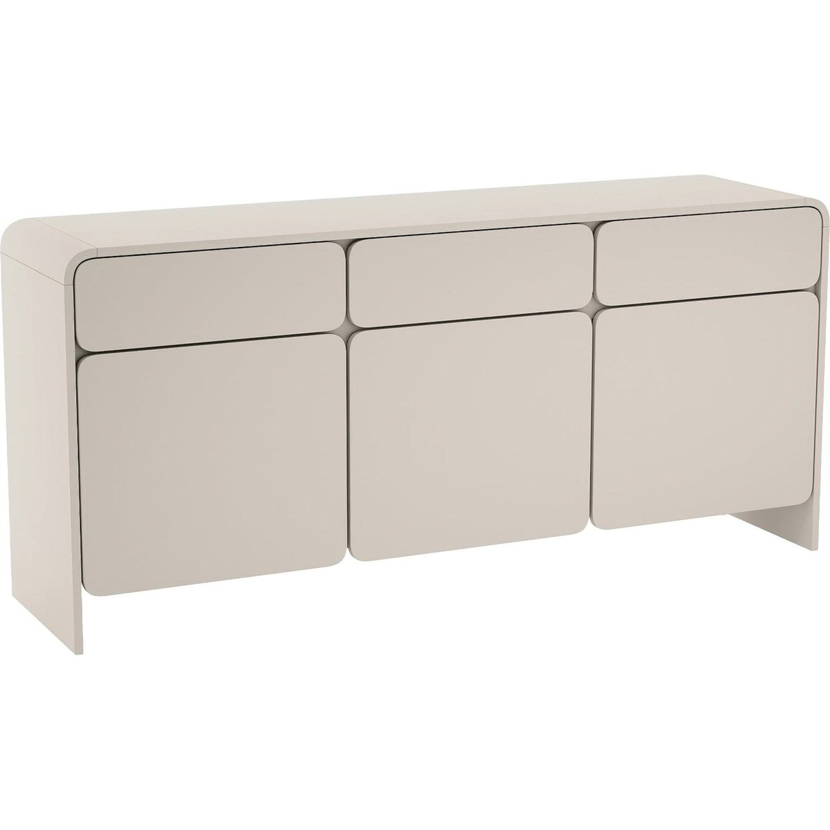 Commode 3 portes 3 tiroirs LUMMO cachemire, RECOLLECTION