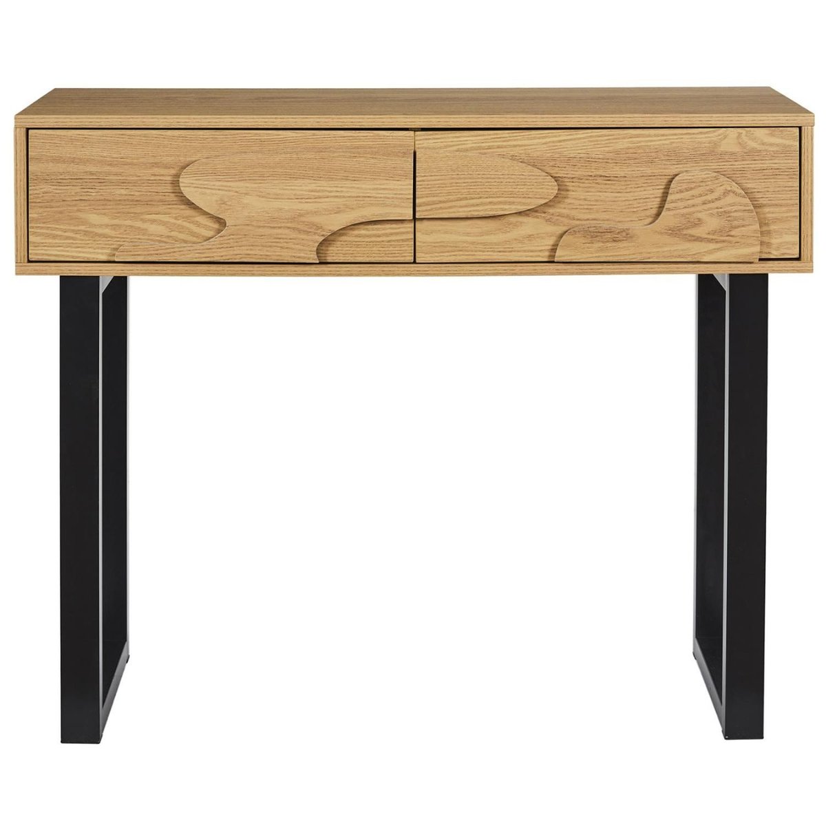 Console 2 tiroirs CALYPSO beige, THE HOME DECO FACTORY